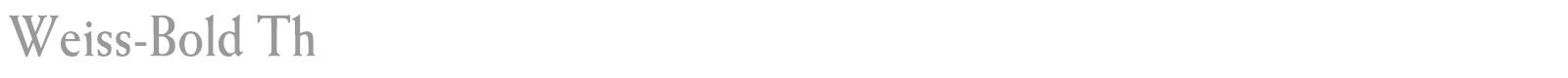 Weiss-Bold Th font preview